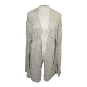 Lightweight Open Knit Cardigan Neutral Minimalist Coastal Grandma